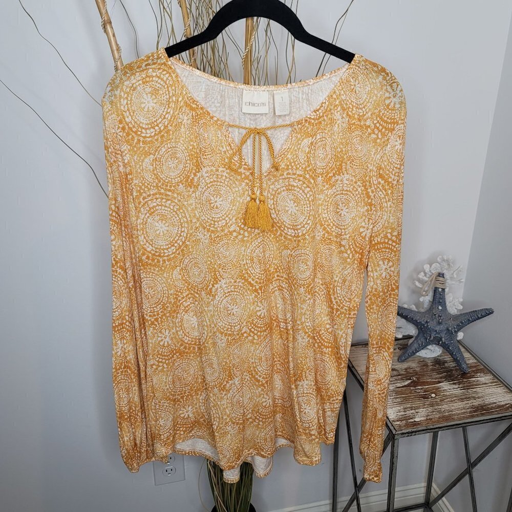 Chico's Blouse Womens 1‎ (Medium)